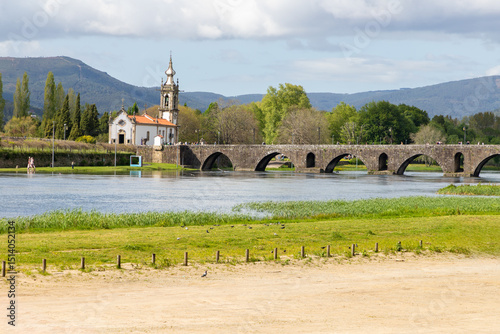 Medieval bridge and Church in Ponte de Lima