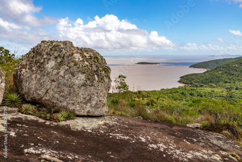 Rocks and vegetation in Itapua State park