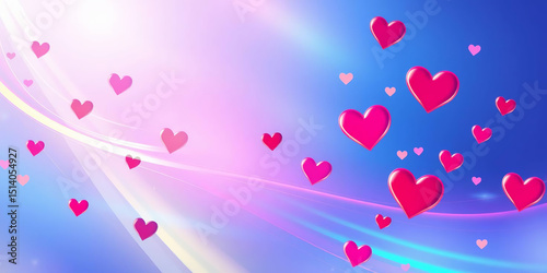 abstract colorful background with hearth images