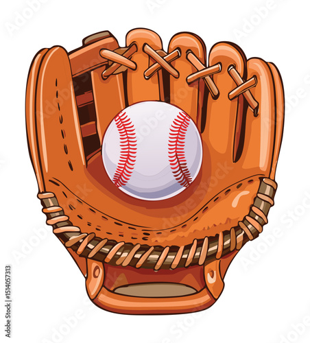 Baseball Glove with Ball Inside