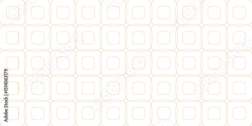 Abstract geometric pattern with crossing thin golden lines on white background. Seamless linear rapport. Stylish fractal texture. Vector pattern to fill the background, laser engraving and cutting.