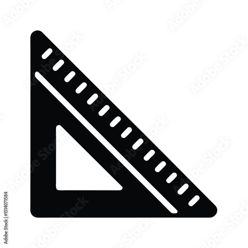 Corner Ruler Icon Vector Flat Clean Look Isolated