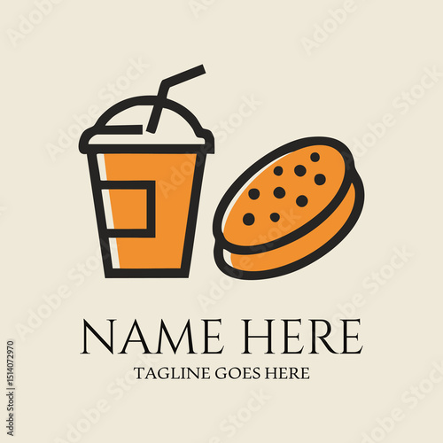 Coffee and Donut Cafe Logo