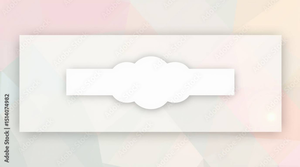 Fototapeta premium A colorful prism background with a lace frame
