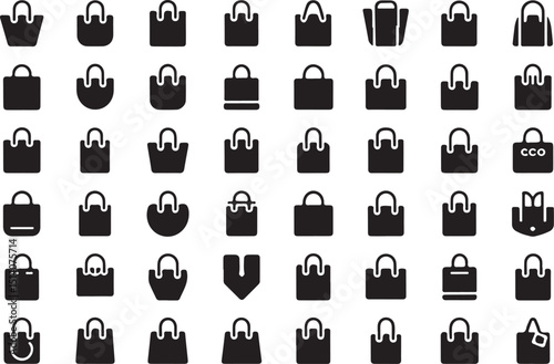 High quality shopping bag icon design for websites and applications