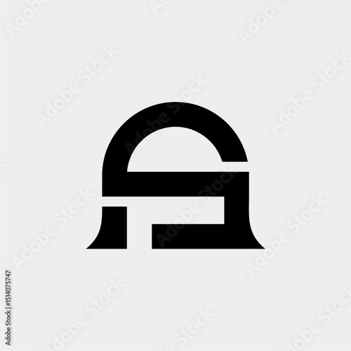 A and S letter logo