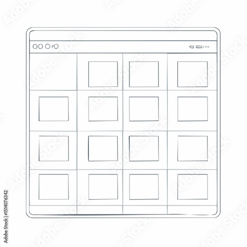 Icon sheet layout with placeholders for custom vector symbols.