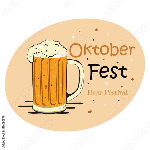 Oktoberfest Icon Vector Design.