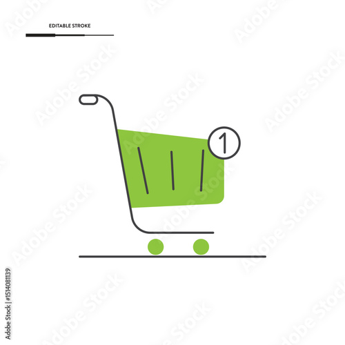 Online Shopping Icon Vector Design.