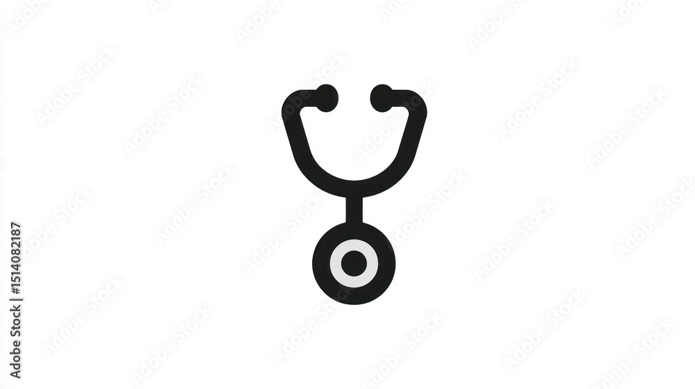 Medical Icon Stethoscope Symbol for Healthcare Medicine and Diagnostic Purposes Medical Icon Stethoscope Symbol for Healthcare Medicine and Diagnostic Purposes