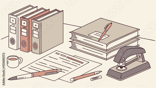 vector illustration of office building