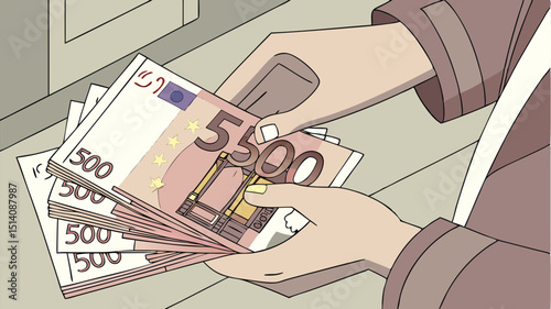 hand with money