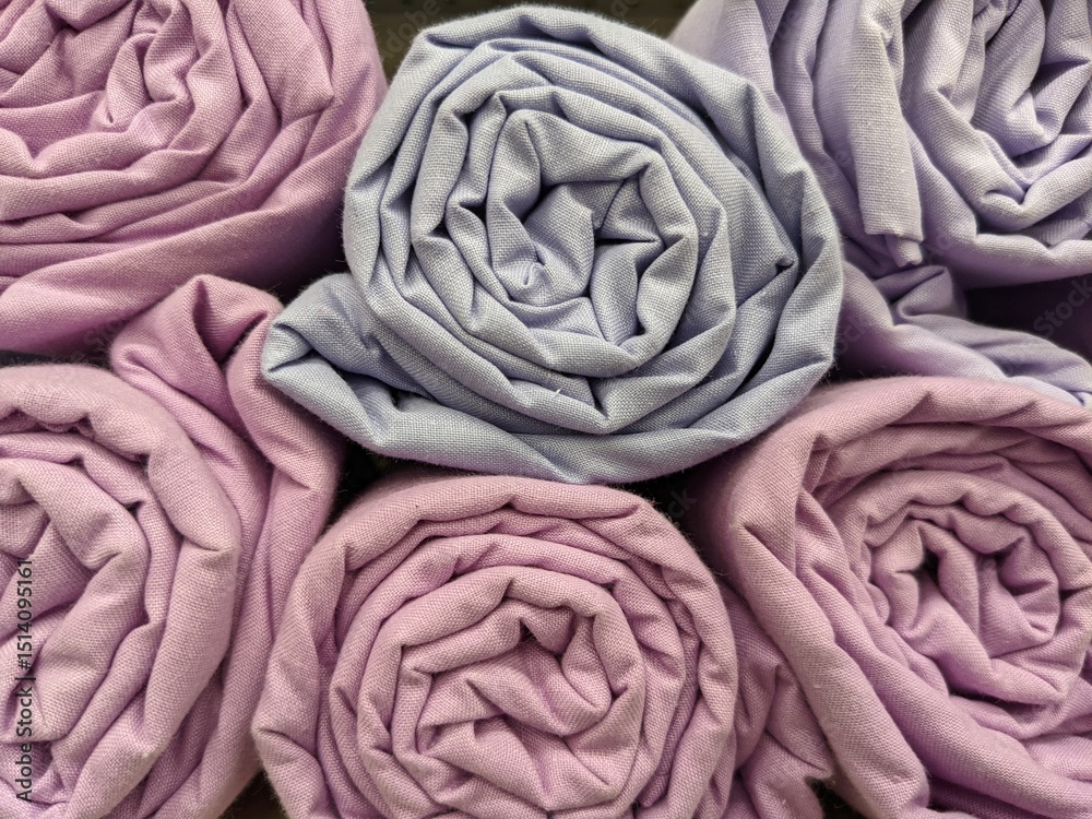 Obraz premium close up of color fabric