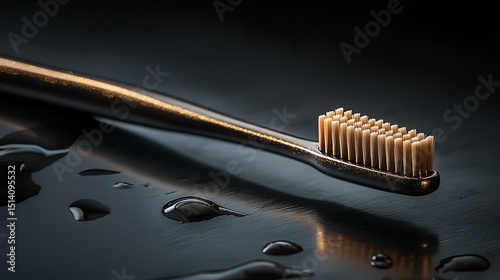 Toothbrush with a subtle metallic sheen creating a luxurious and sophisticated look