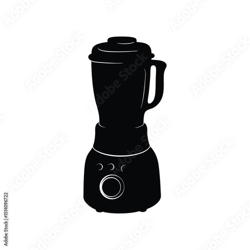 Blender Machine Silhouette – Cooking Tool Vector