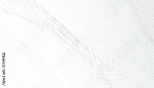 Abstract White Wavy Lines Background