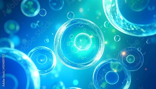 Cellular Structures in Blue Fluid