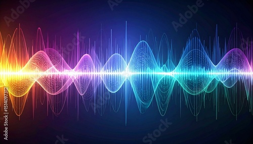 Colorful Sound Wave Visualization