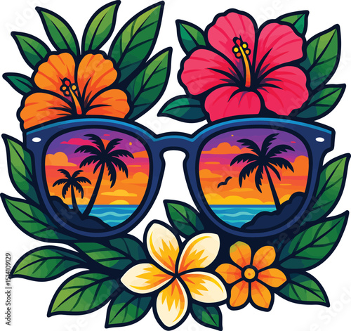 summer t shirt vector digain