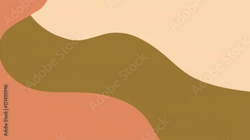 Terracotta and Olive Gradient Loop – Earthy Abstract 4K Background