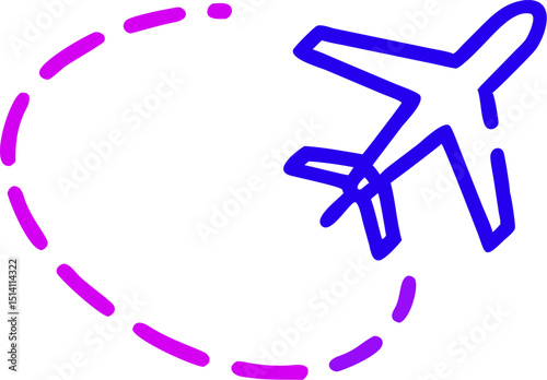 Airplane flight path travel journey destination vacation trip