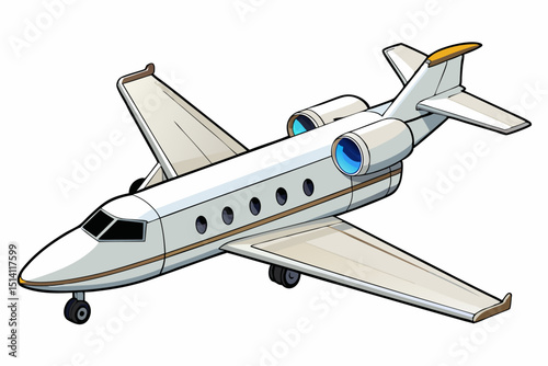 Private jet airplane luxury travel airliner flight