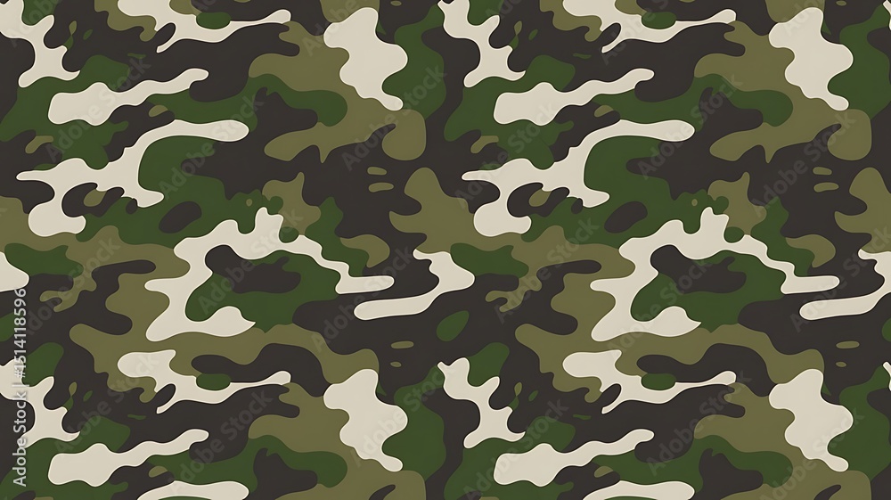 Seamless green and brown camouflage pattern Seamless green and brown camouflage pattern