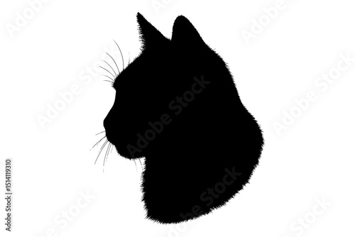 cat head silhouette