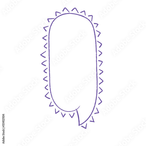 Line frame speech bubble with comic style text balloon. Includes talk dialog bubble, doodle thinking cloud, and line balloon frame design. Vector illustration for conversation UI design.	
