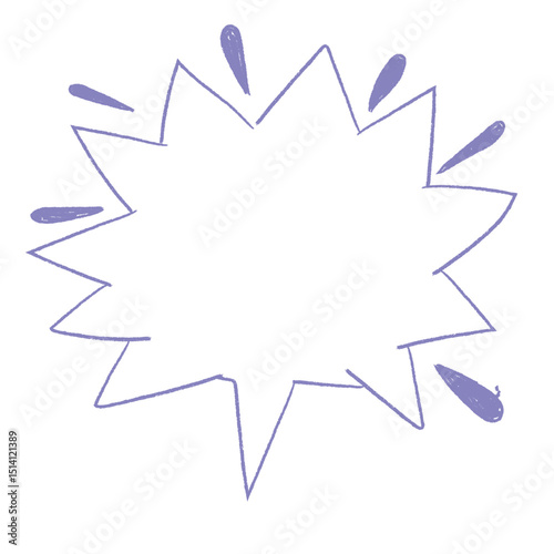 Line frame speech bubble with comic style text balloon. Includes talk dialog bubble, doodle thinking cloud, and line balloon frame design. Vector illustration for conversation UI design.	