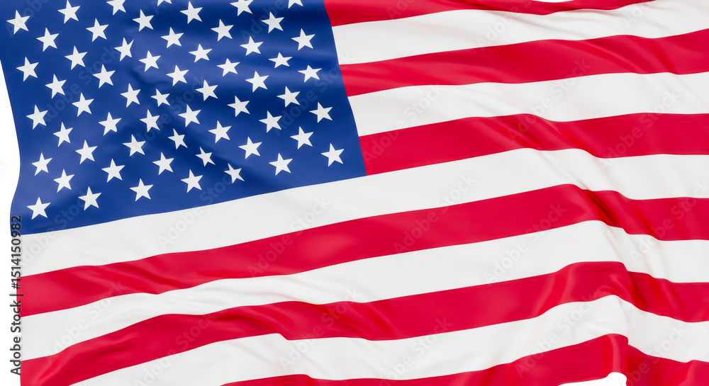 Obraz premium American flag USA design. united states flag. Rendered USA flag. the USA national flag. American Wave Flag