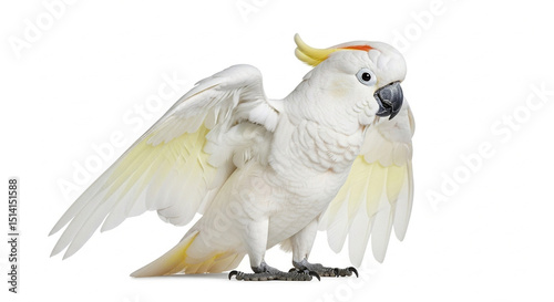 sulphur crested cockatoo isolated photo