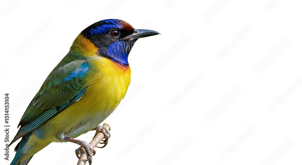 Fototapeta premium lilac breasted roller isolated