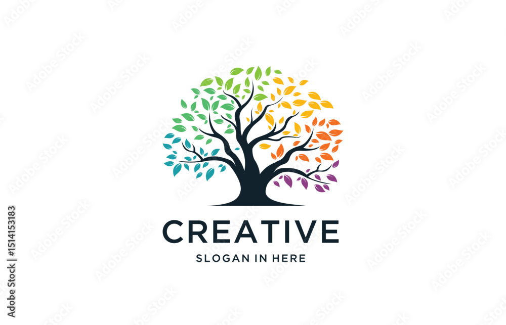 Fototapeta premium Best Tree Logo Inspiration