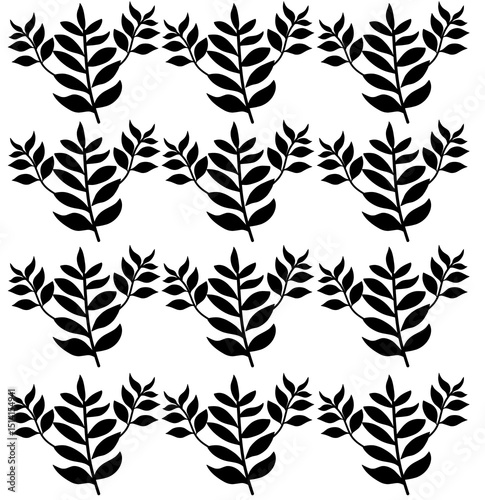seamless floral pattern, leaves pattern background. green leaves pattern background. seamless patterns with green leaves of tea.