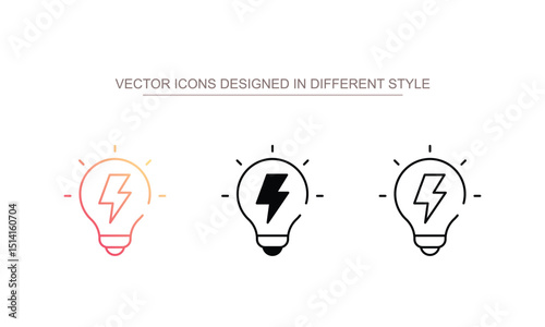 Energy icon design with white background stock illustration