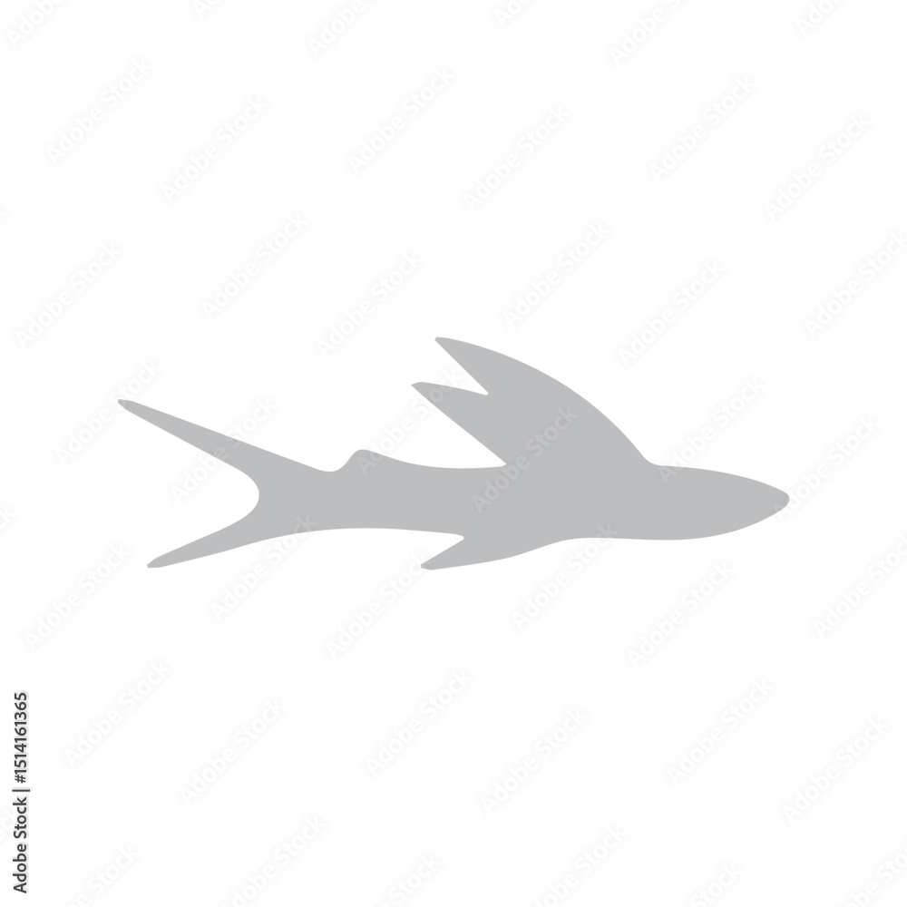 Naklejka premium fins fish icon