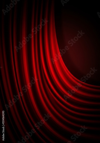 Abstract Background Red Silk Fabric Texture Design Pattern Backdrop