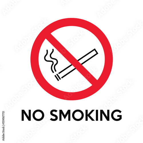 No Smoking Symbol Icon Vector Design