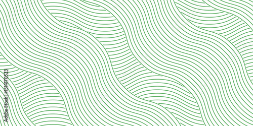 farm green banner, organic abstract background with fields. wavy green lines, natural organic products. ecology background. striped farmer green Pattern