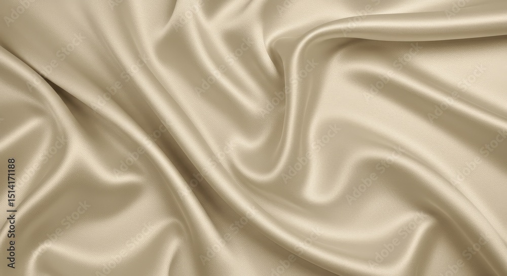 Fototapeta premium Background Image of Golden Silk Fabric Texture Elegant and Smooth