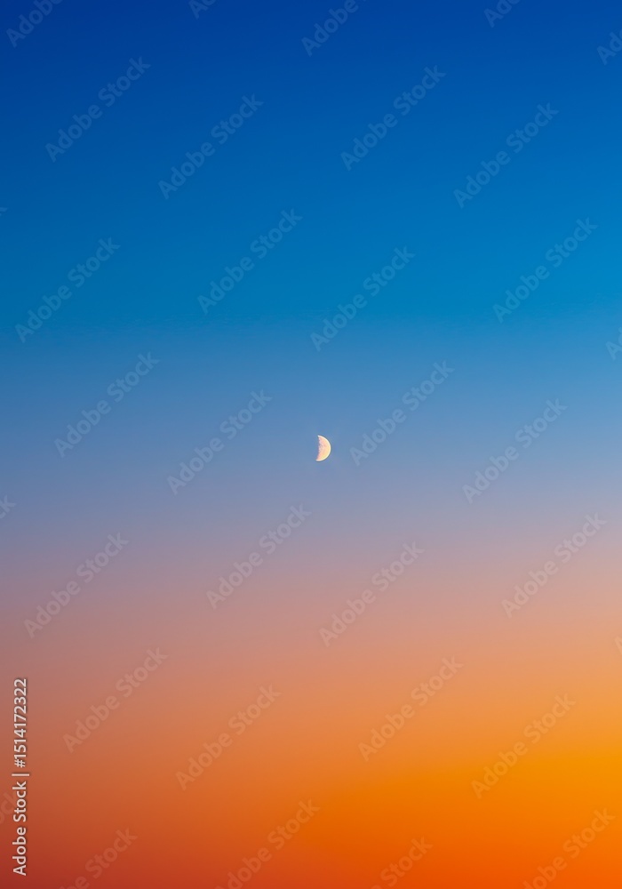 Dramatic Sky Photo Moon Crescent Glimmering Celestial Gradient Dramatic Sky Photo Moon Crescent Glimmering Celestial Gradient
