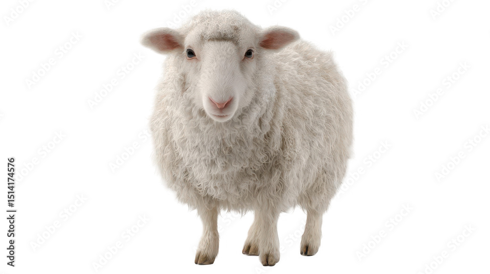 Fototapeta premium White sheep portrait