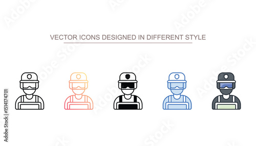 Swat icon design with white background stock illustration