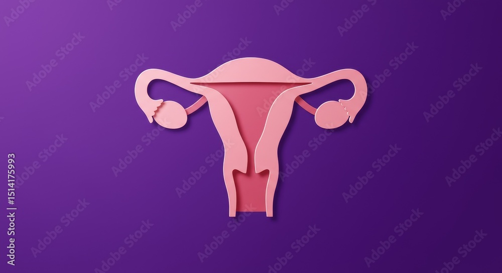 Illustration Detailed Female Reproductive System Organ Anatomy Illustration Detailed Female Reproductive System Organ Anatomy