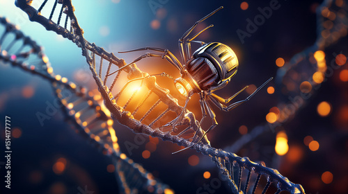 Generated Image of nano machines bio engineering