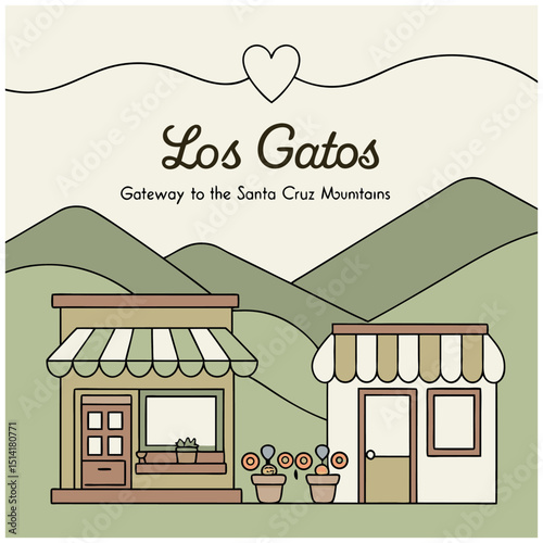  Los Gatos, California - Gateway to the Santa Cruz Mountains