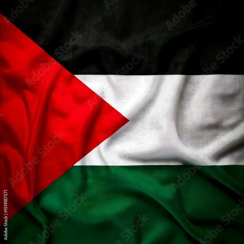 Palestinian Flag Symbol of Hope and Resilience