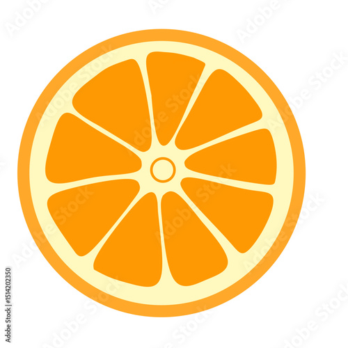 vector illustration of orange fruit