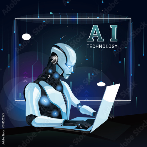 bot chat ai backdrop 3d cartoon robot